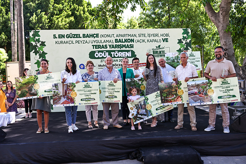 Kenti güzelleştiren bahçe ve balkonlara ödül