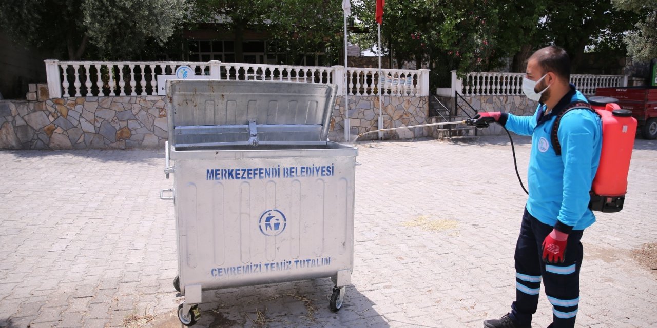MERKEZEFENDİ BELEDİYESİİLAÇLAMA ÇALIŞMASI YÜRÜTÜYOR