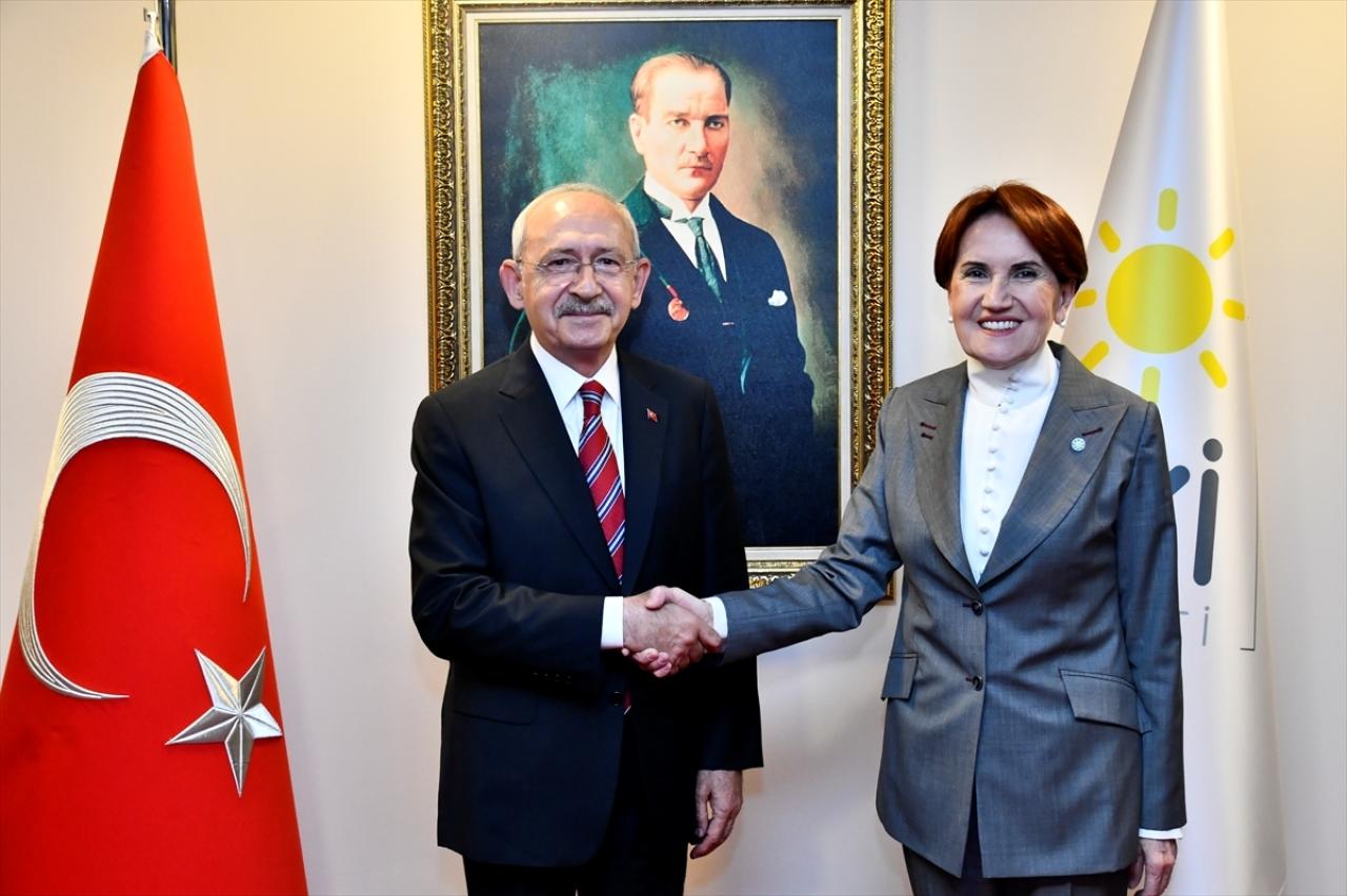 CHP Genel Başkanı Kemal Kılıçdaroğlu, İYİ Parti Genel Başkanı Meral Akşener'İ Ziyaret Etti