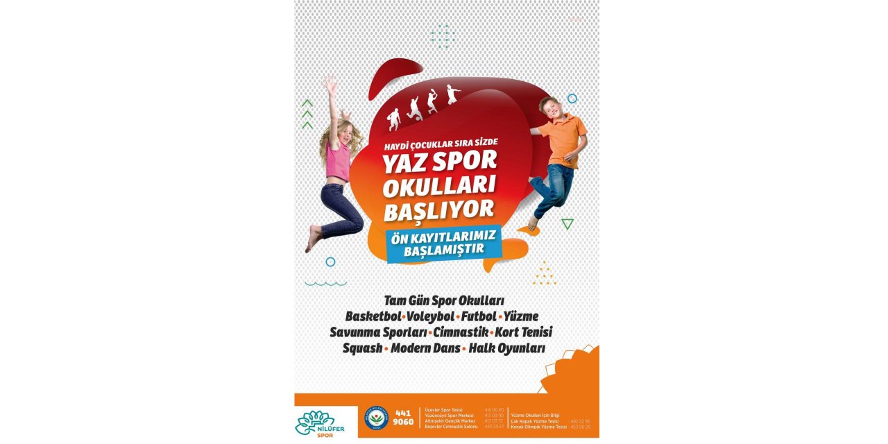 NİLÜFER BELEDİYESİ'NİN YAZ SPOR OKULLARI KAPILARINI AÇTI