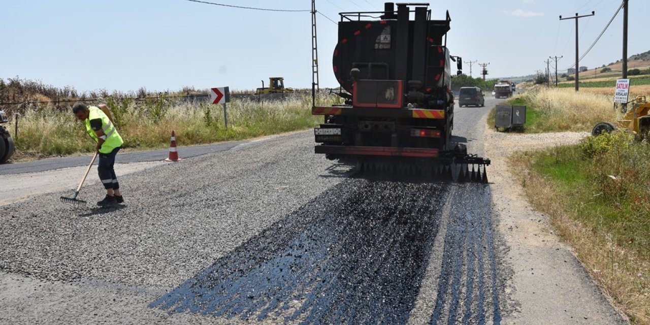 TEKİRDAĞ BÜYÜKŞEHİR BELEDİYESİ, YOL ÇALIŞMALARINI SÜRDÜRÜYOR