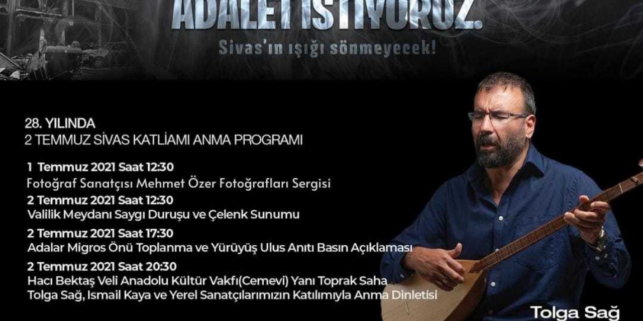 SİVAS’TA KATLEDİLENLER, ODUNPAZARI'NDA DÜZENLENECEK PROGRAMLA ANILACAK