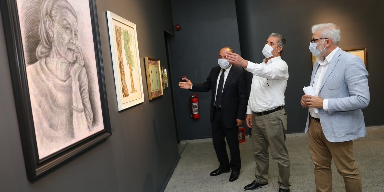 "PANDEMİDEN İZ’LER" KÜÇÜKÇEKMECE'DE SANATSEVERLERLE BULUŞTU