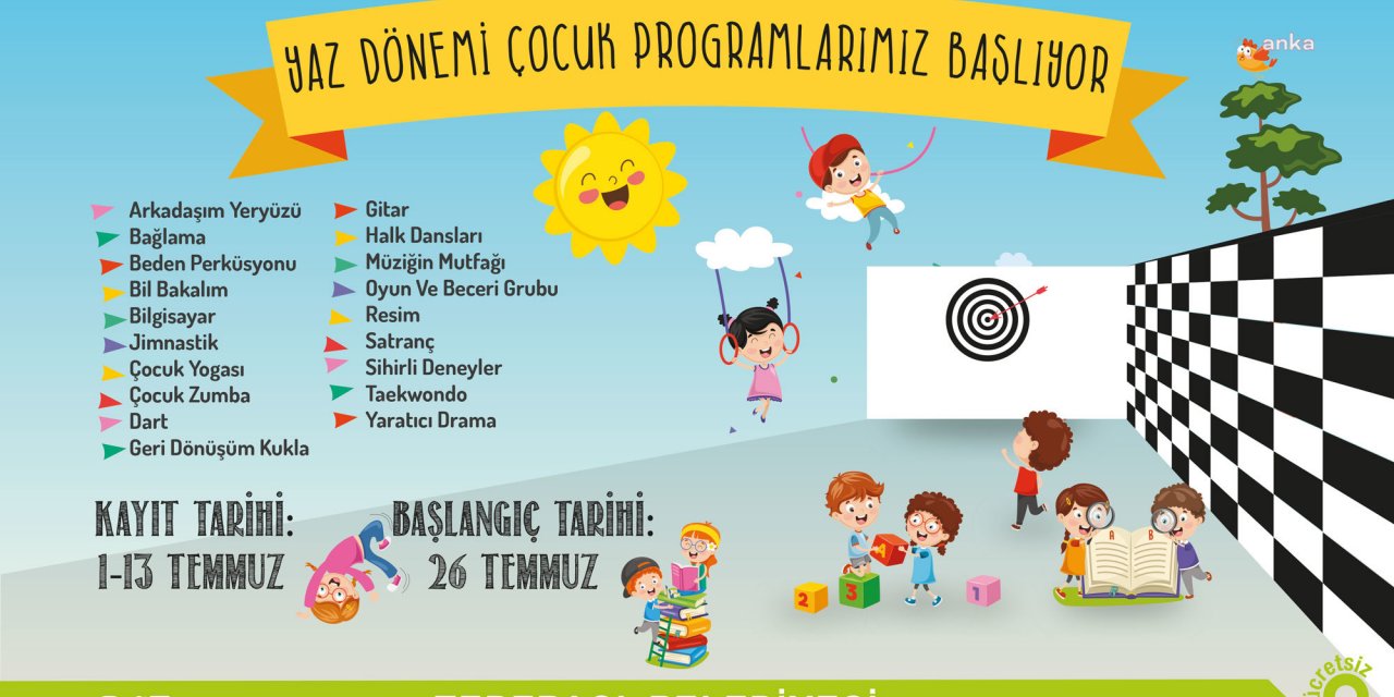 TEPEBAŞI BELEDİYESİ'NİN YAZ DÖNEMİÇOCUK PROGRAMLARI BAŞLIYOR