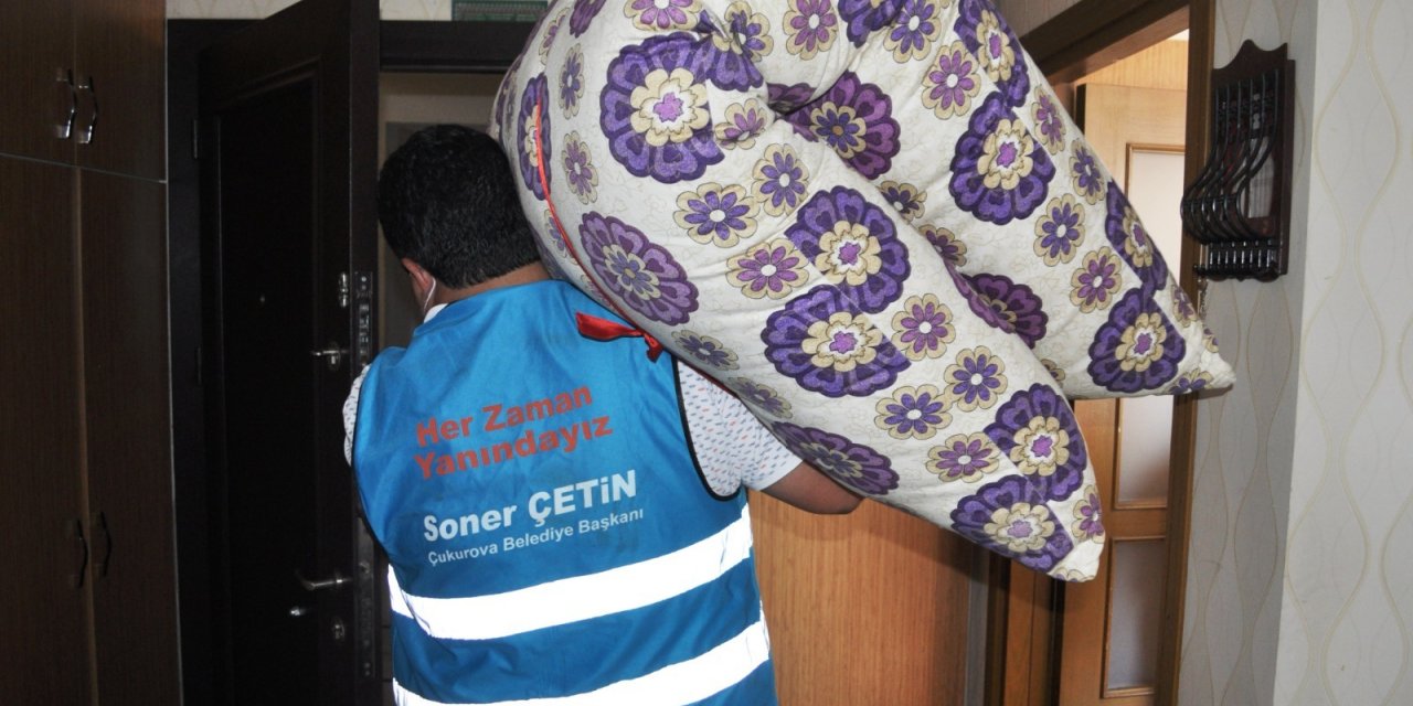 ÇUKUROVA BELEDİYESİ'NDEN İHTİYAÇ SAHİBİ AİLEYE YARDIM ELİ