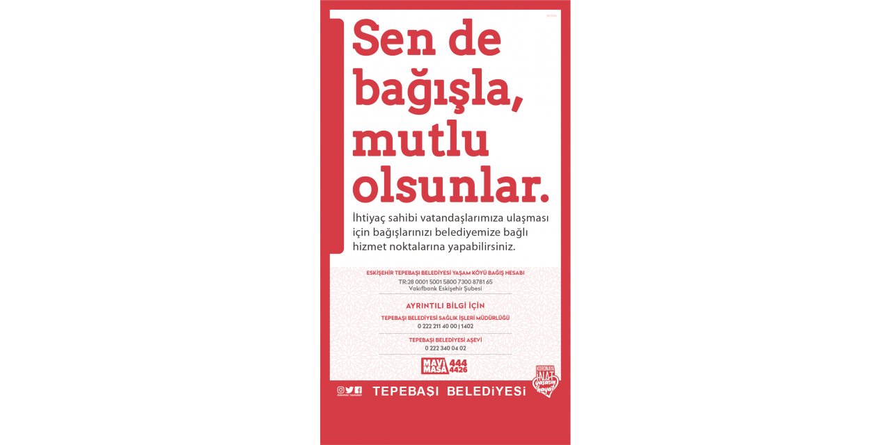 TEPEBAŞI BELEDİYESİ, KURBAN BAĞIŞLARINI İHTİYAÇ SAHİPLERİNE ULAŞTIRACAK
