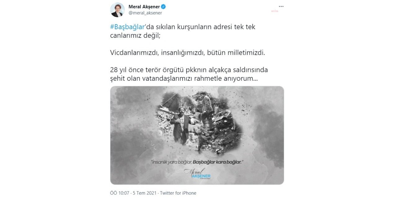 SİYASİLER, BAŞBAĞLAR KATLİAMI'NDA YAŞAMINI YİTİRENLERİ MESAJLA ANDI