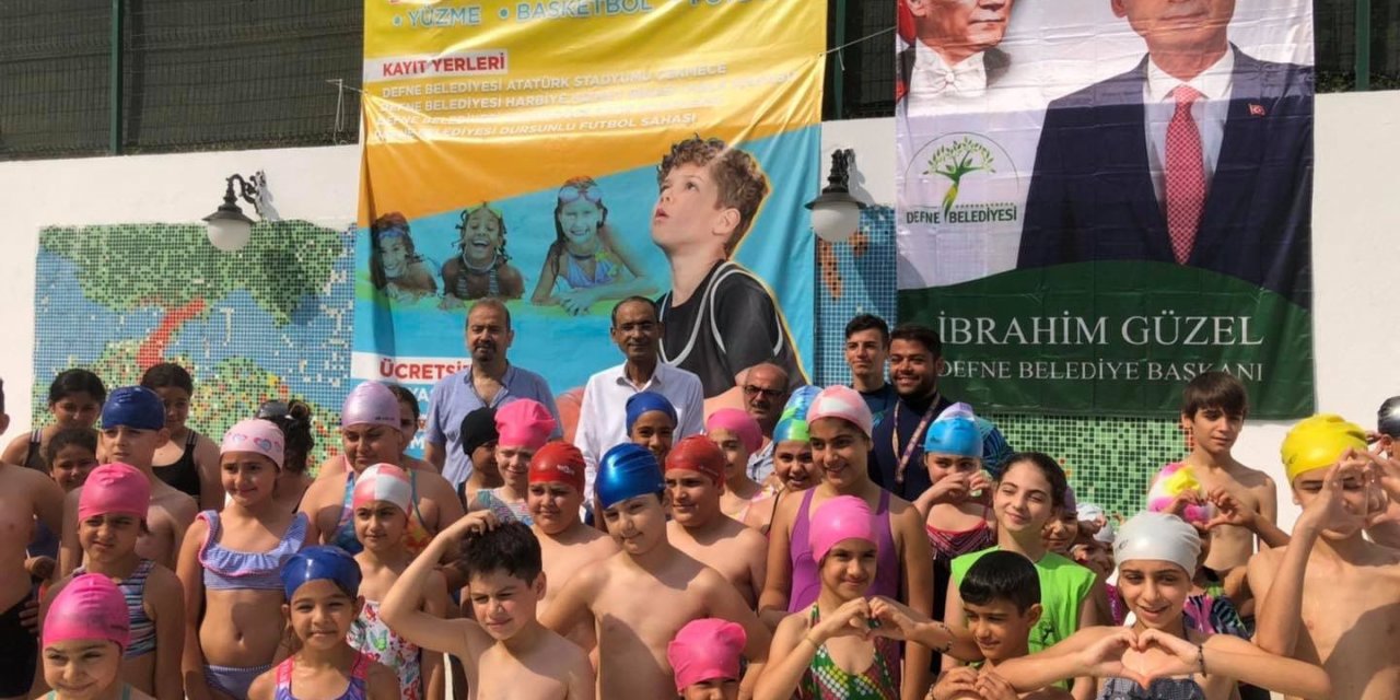 DEFNE BELEDİYESİ YAZ SPOR OKULLARI BAŞLADI