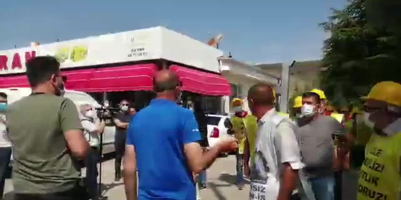 SOMALI MADENCİLER MECLİS’E YÜRÜMEK İSTEDİ, POLİS İZİN VERMEDİ