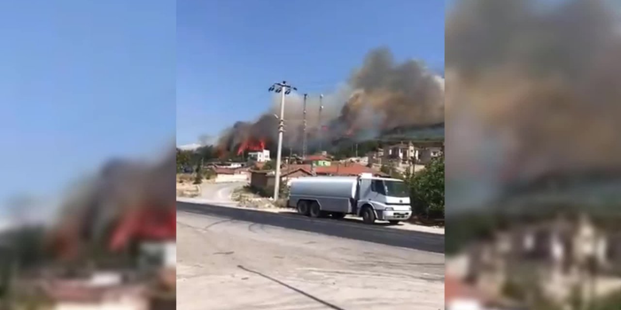 İZMİR'DE ORMAN YANGINI