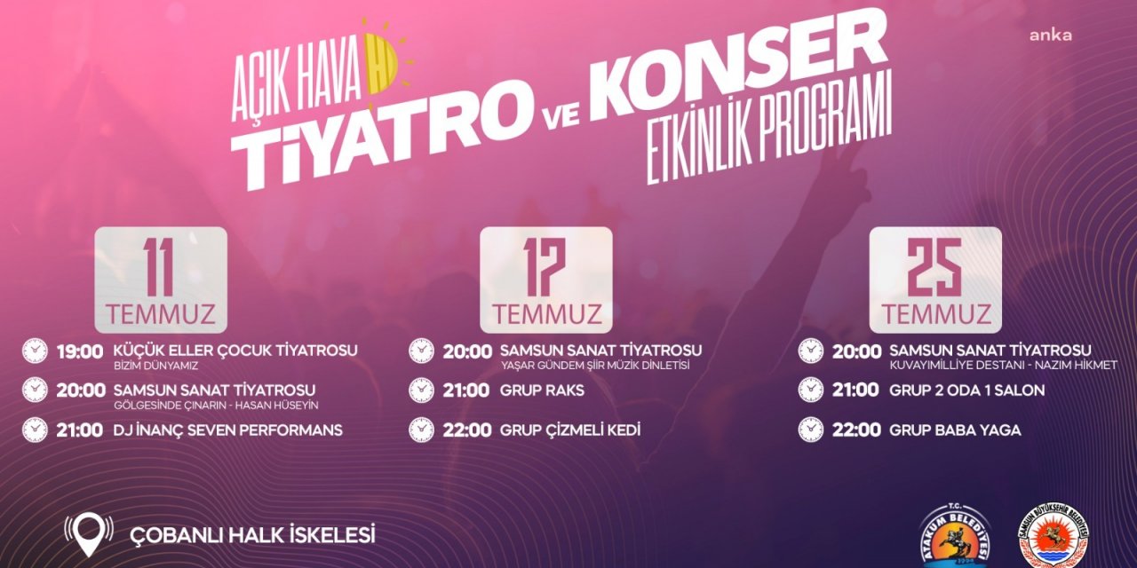 ATAKUM’DA AÇIK HAVADA SANAT DOLU YAZ
