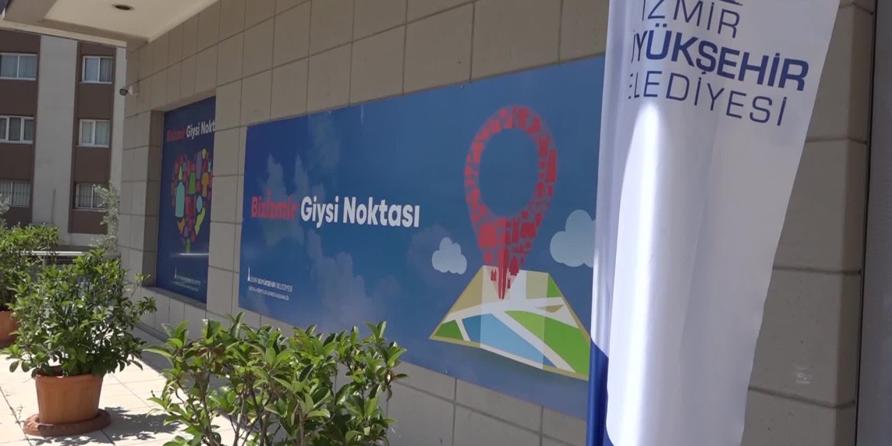ALIM GÜCÜ DÜŞÜK YURTTAŞLAR İÇİN BİZİZMİR GİYSİ NOKTASI AÇILDI