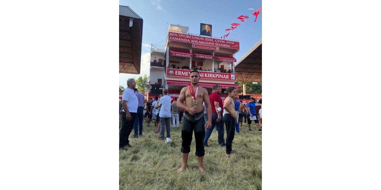 MUĞLA BÜYÜKŞEHİR'İN GÜREŞÇİSİ KIRKPINAR’DA BİRİNCİ OLDU