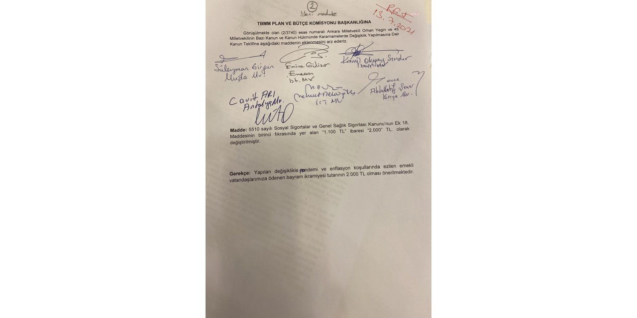 CHP'LİÖZKAN: "EMEKLİLERİN KURBAN İKRAMİYELERİ 2 BİN TL OLSUN' DEDİK, AKP REDDETTİ"