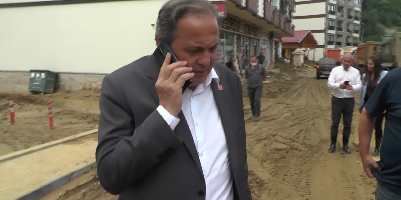 RİZE SELE TESLİM OLDU, KAYIP 2 KİŞİ ARANIYOR. CHP HEYETİİNCELEME YAPTI