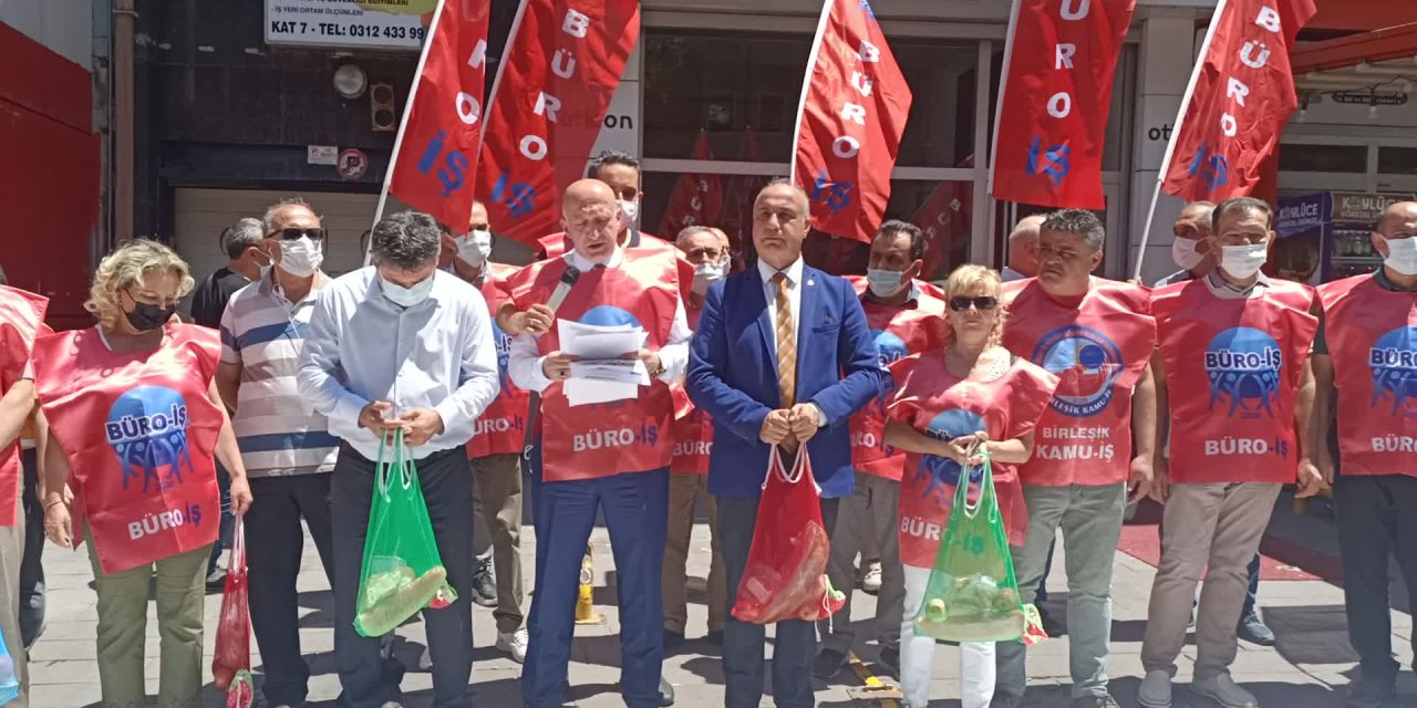 BÜRO-İŞ: "PAZAR FİLELERİMİZ DOYUMLUK DEĞİL, TADIMLIK OLDU"