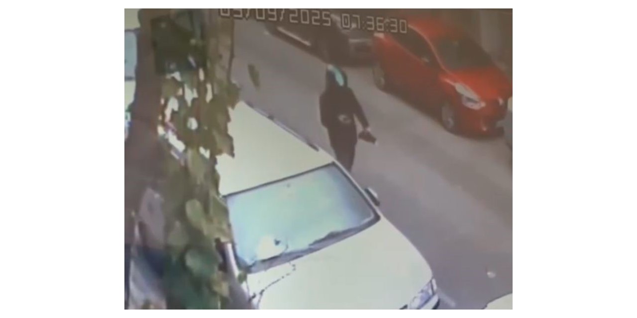KÜÇÜKÇEKMECE’DE KASKLA KAMUFLE OLMAYA ÇALIŞAN HIRSIZ PARK HALİNDEKİ MOTOSİKLETİ ÇALDI