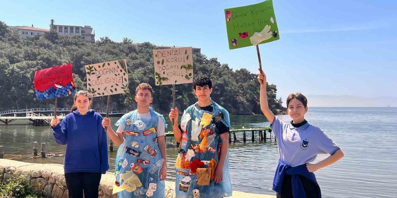HEYBELİADA ÖĞRENCİLERİNDEN ÇEVRE KORUMA ÇAĞRISI