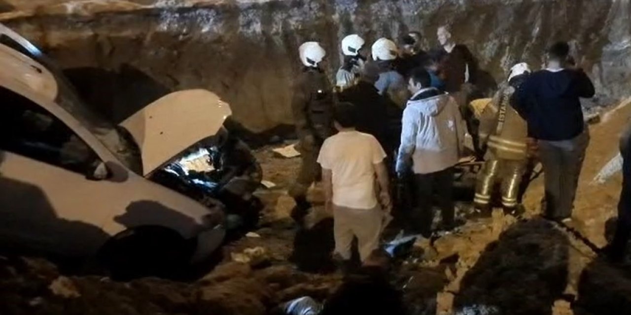 ARNAVUTKÖY’DE FECİ KAZA, BEKÇİYE ÇARPIP ŞANTİYE ALANINA UÇTU
