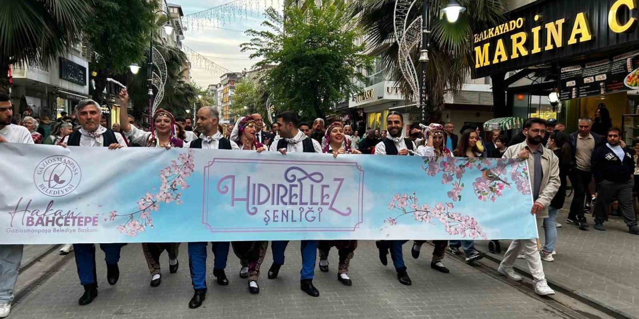 GAZİOSMANPAŞA’DA HIDIRELLEZ ŞENLİĞİ RENKLİ GÖRÜNTÜLERE SAHNE OLDU