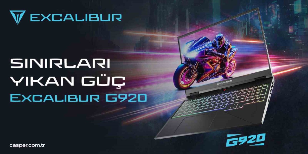 "EXCALİBUR G920 SATIŞTA: "YAPAY ZEKA DESTEKLİ ÜST DÜZEY DONANIM"