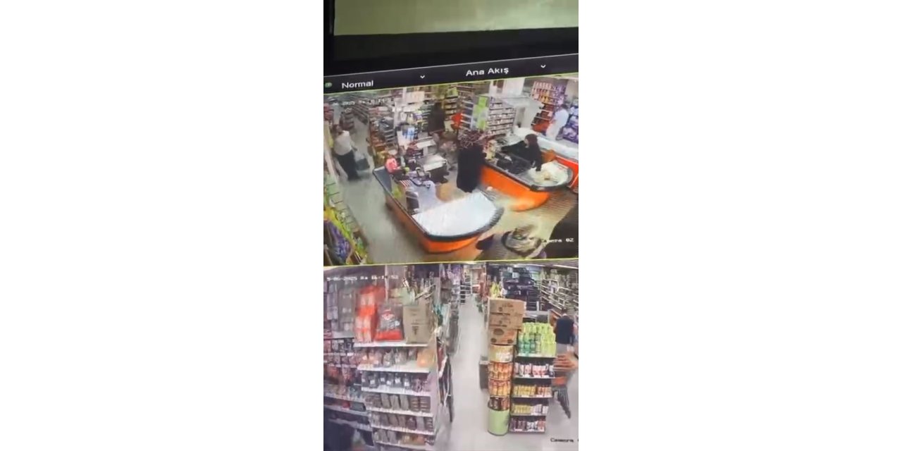BAŞAKŞEHİR’DE MÜŞTERİ KILIĞINDA MARKETE GİRDİ, 4 KOLİ KAHVE ÇALDI: O ANLAR KAMERADA