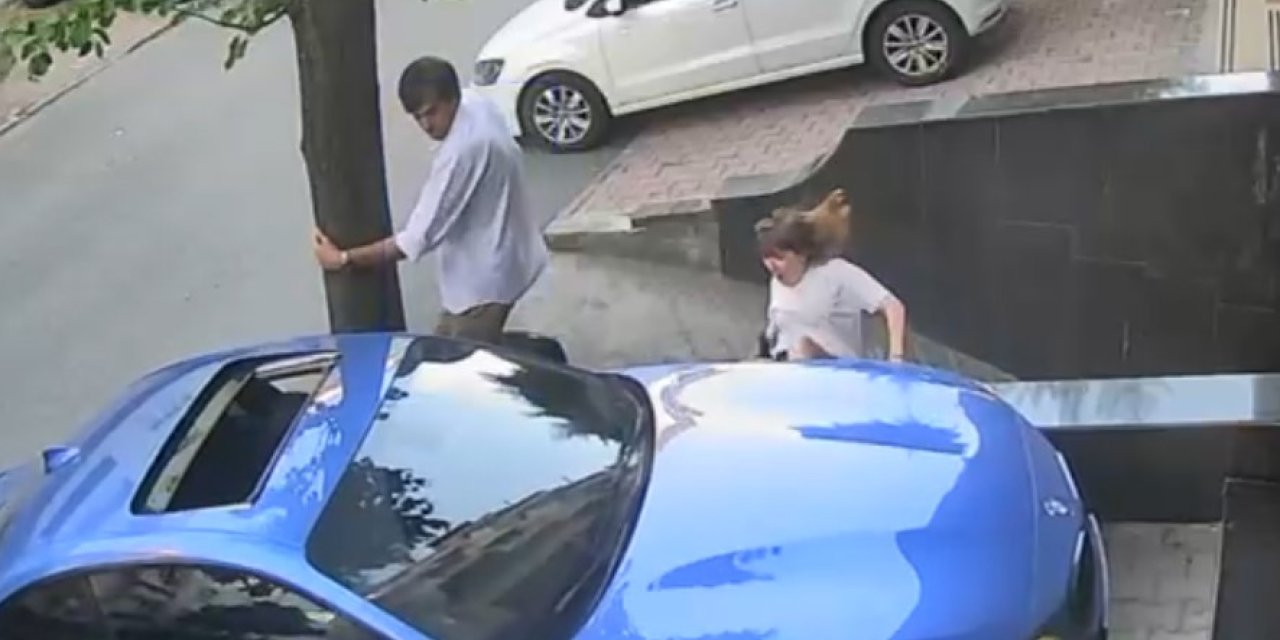BAYRAMPAŞA’DA ESKİ EŞ DEHŞETİ GÜVENLİK KAMERASINDA