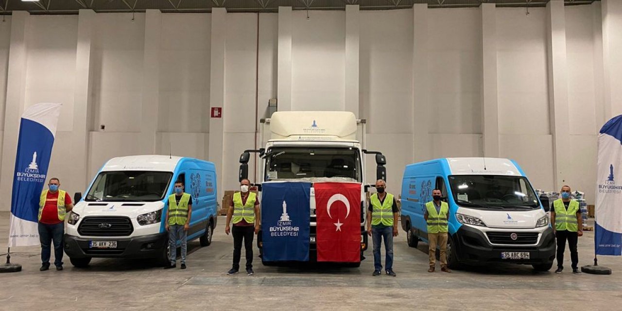 İZMİR BÜYÜKŞEHİR'DEN ARHAVİ'YE YARDIM