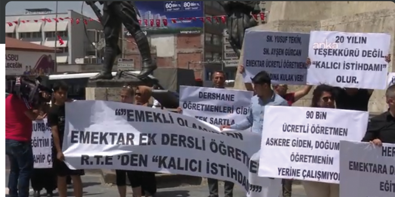 Ücretli öğretmenlerden kadro ve özlük hakkı çağrısı: "Bu zulüm bitsin"