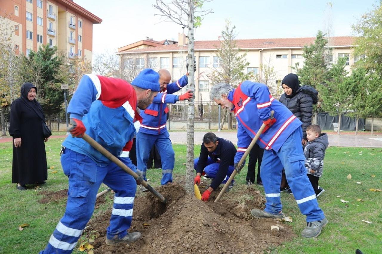 KÂĞITHANE’DE DOĞAN HER BEBEK İÇİN BİR FİDAN TOPRAKLA BULUŞUYOR