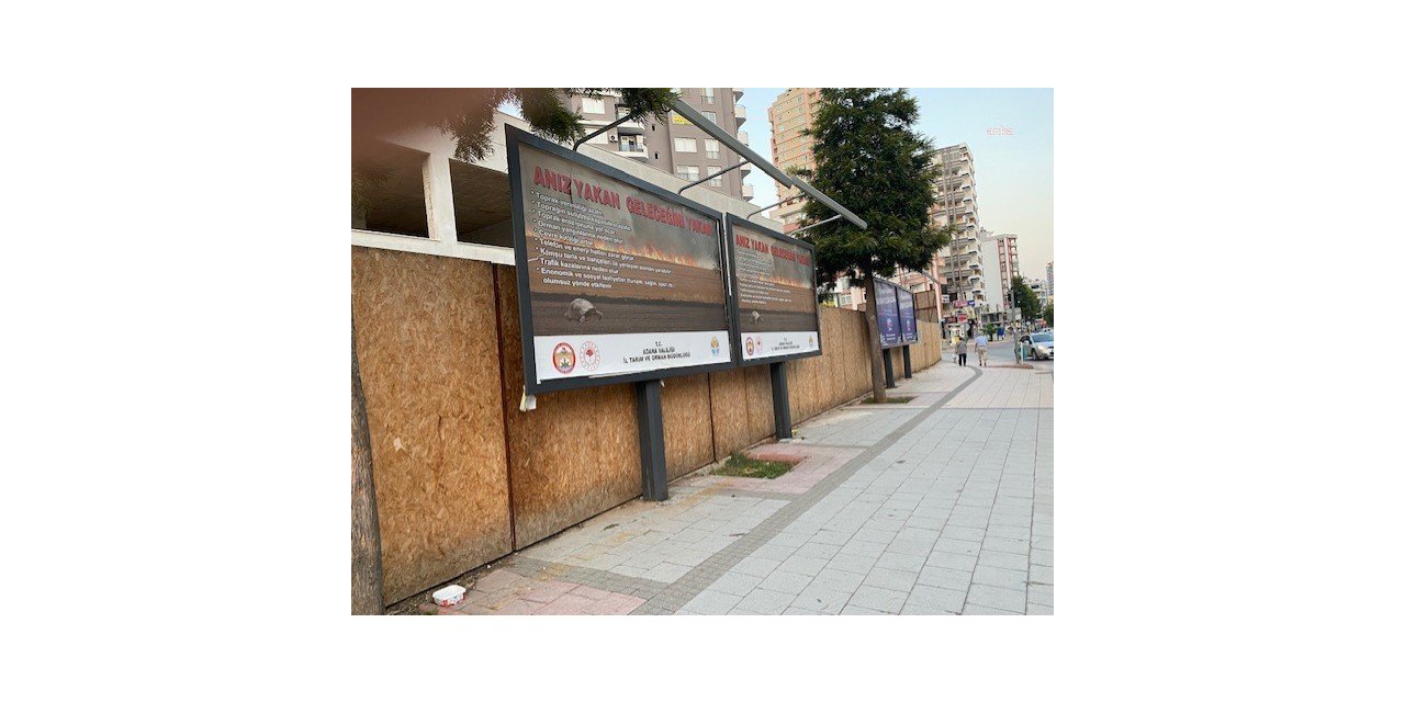 ANIZ YANGINLARINA KARŞI REKLAM PANOLARINDAN UYARI