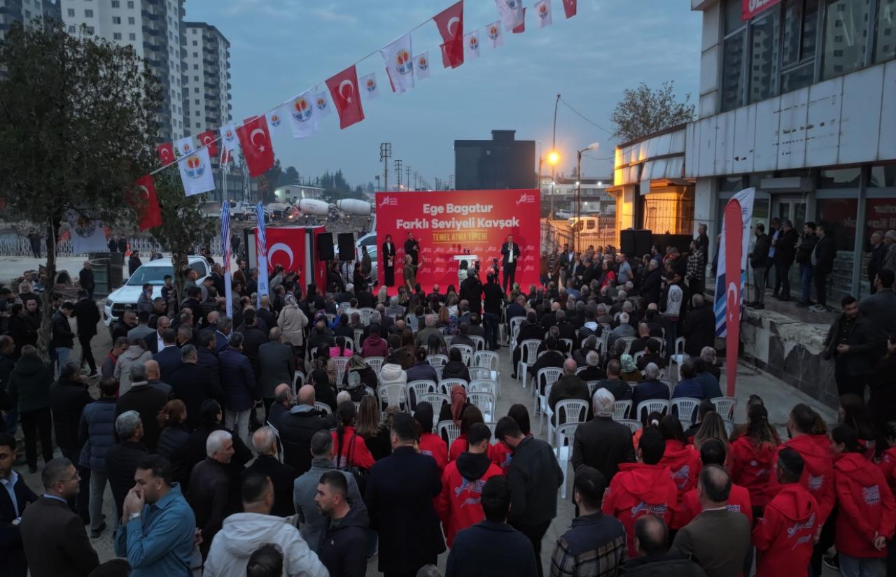 Ege Bağatur Farklı Seviyeli Kavşak Projesi’nin Temeli Atıldı