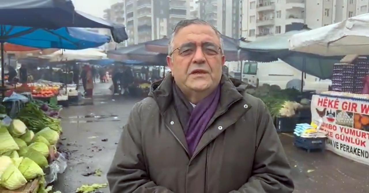 Sezgin Tanrıkulu Diyarbakır Pazarından Seslendi: “Vatandaş Meyvenin Yanından Geçiyor, Bu Düzen Değişmeli!”