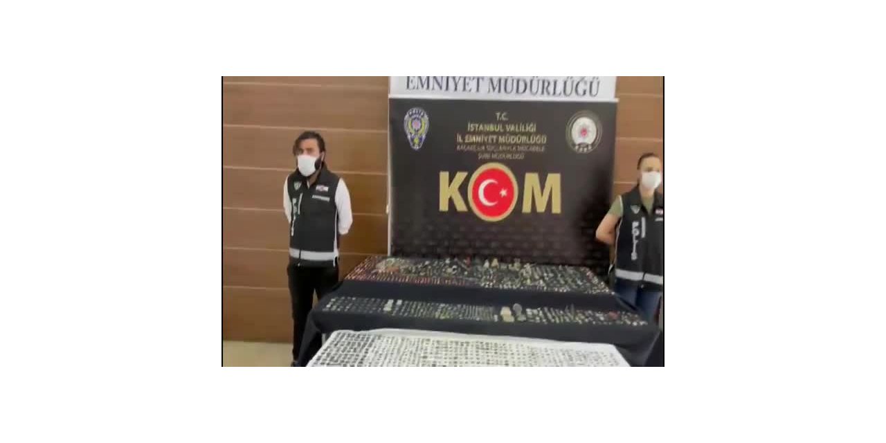 İSTANBUL'DA ANTİK DÖNEMLERE AİT 3 BİN 248 PARÇA TARİHİ ESER ELE GEÇİRİLDİ
