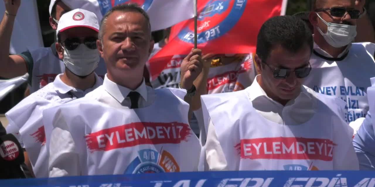 MEMURLAR ANKARA’DA EYLEMDE: “NASIL GERÇEK ENFLASYONA YETİŞEBİLİRİM?”