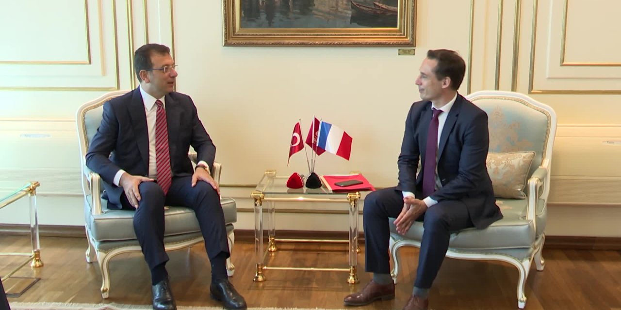 FRANSIZ BAKAN’DAN İMAMOĞLU'NA: “200 KİLOMETRELİK METRO İNŞA EDİLDİĞİ DÖNEMDE GÖRÜŞMEKTEN MEMNUNUM”