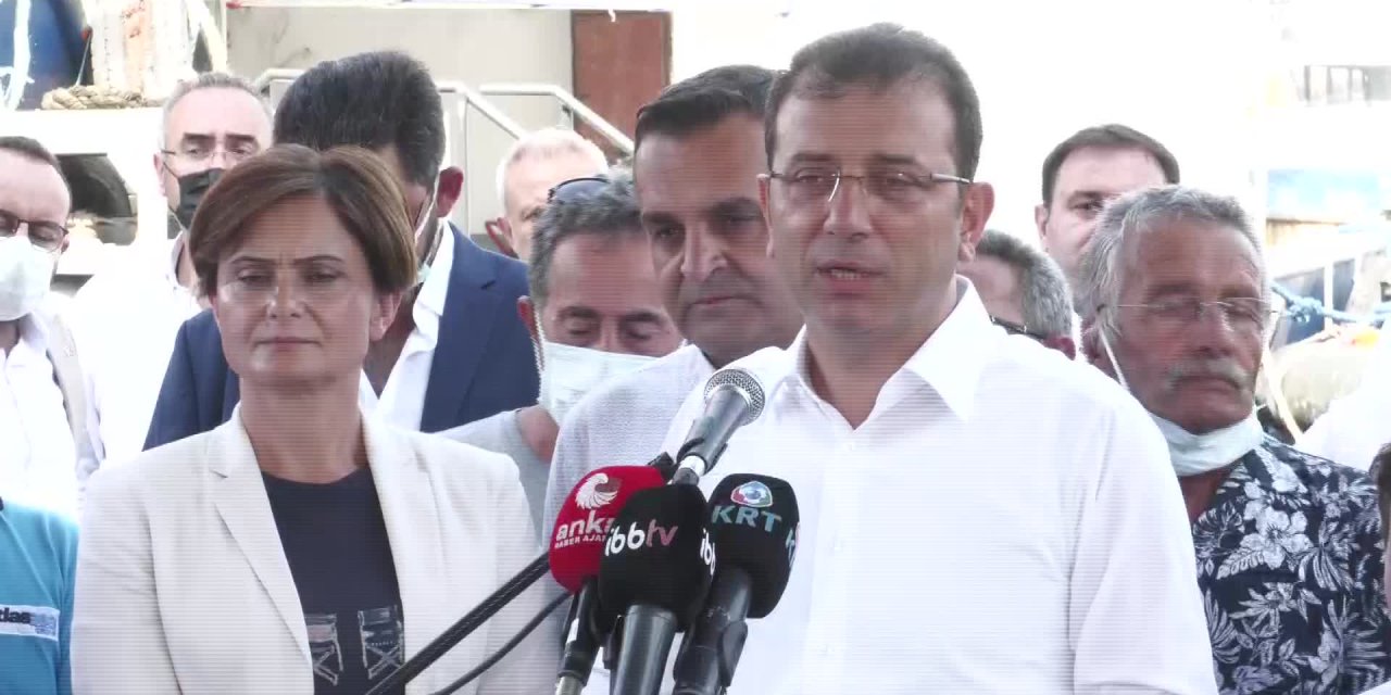 CHP GEMİSİİSTANBUL'DA. İMAMOĞLU: "BALIK OLMAZSA BALIKÇILIK OLMAZ, O ZAMAN ÖNCE DENİZLERİ KORUMAMIZ LAZIM"