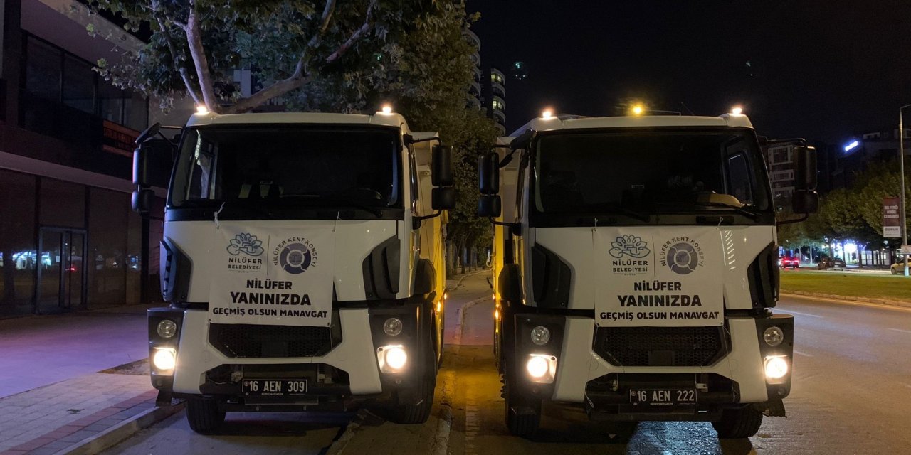 NİLÜFER’DEN MANAVGAT’A DAYANIŞMA ELİ