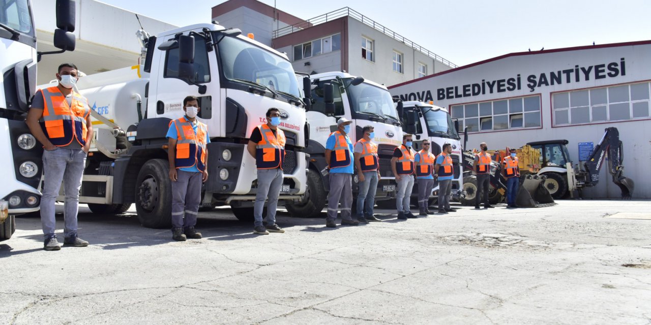 BORNOVA BELEDİYESİ'NDEN YANGINLA MÜCADELE İÇİN MUĞLA'YA DESTEK