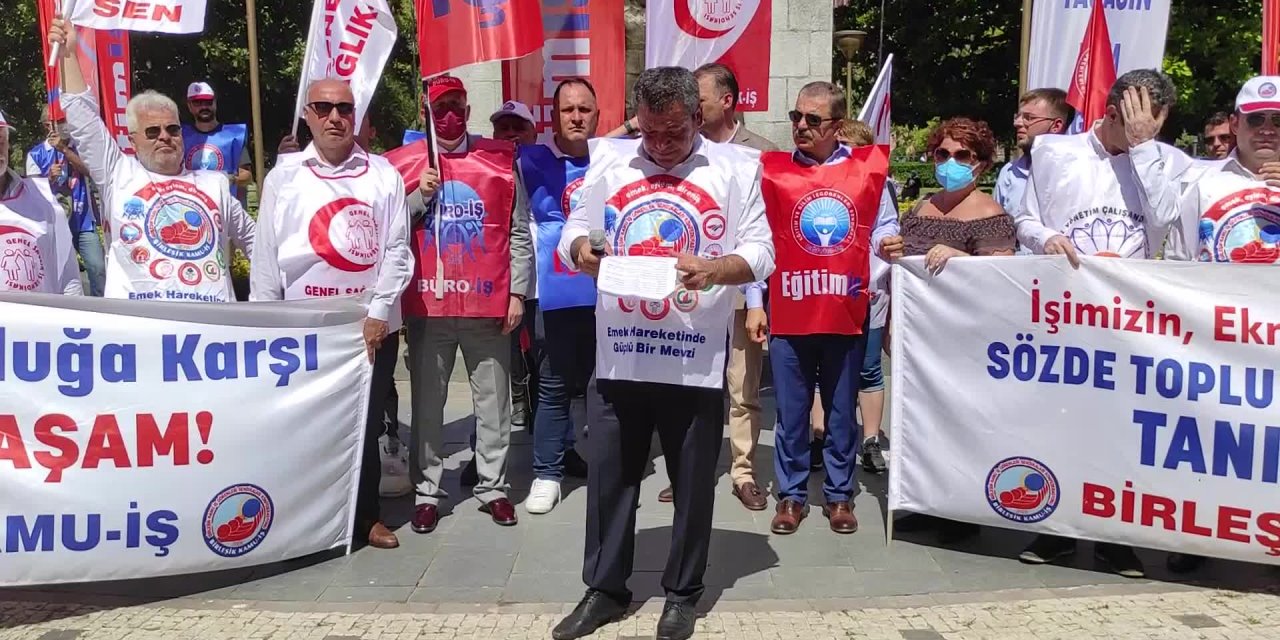 BİRLEŞİK KAMU- İŞ GENEL BAŞKANI BALIK: “EMEKLİYE PARA VERMEDİNİZ, MEMURA ÜCRET VERMEDİNİZ, YANGINI SÖNDÜRMEK İÇİN UÇAK ALSAYDINIZ”