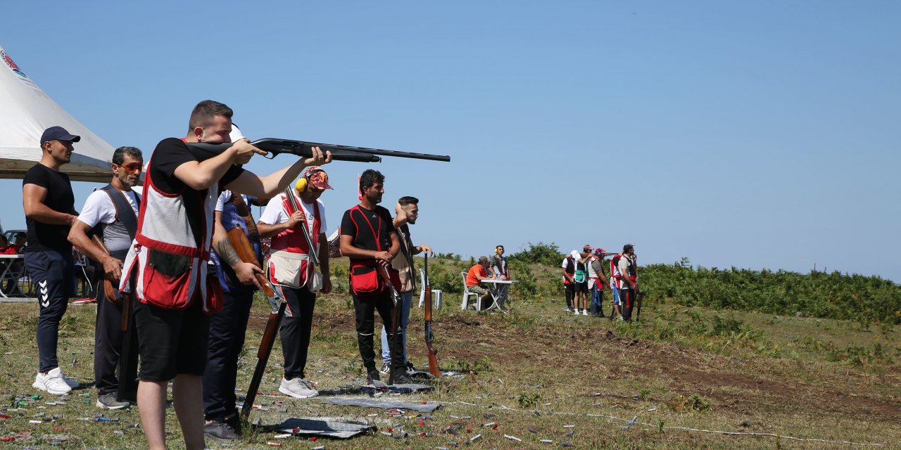 SAMSUN'DA TRAP ATIŞI MÜSABAKASI GERÇEKLEŞTİRİLDİ