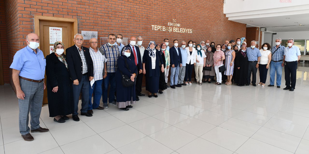 TEPEBAŞI BELEDİYESİ BAŞKANI ATAÇ, TÜRKİYE MUHARİP GAZİLER DERNEĞİ ESKİŞEHİR ŞUBESİİLE BULUŞTU
