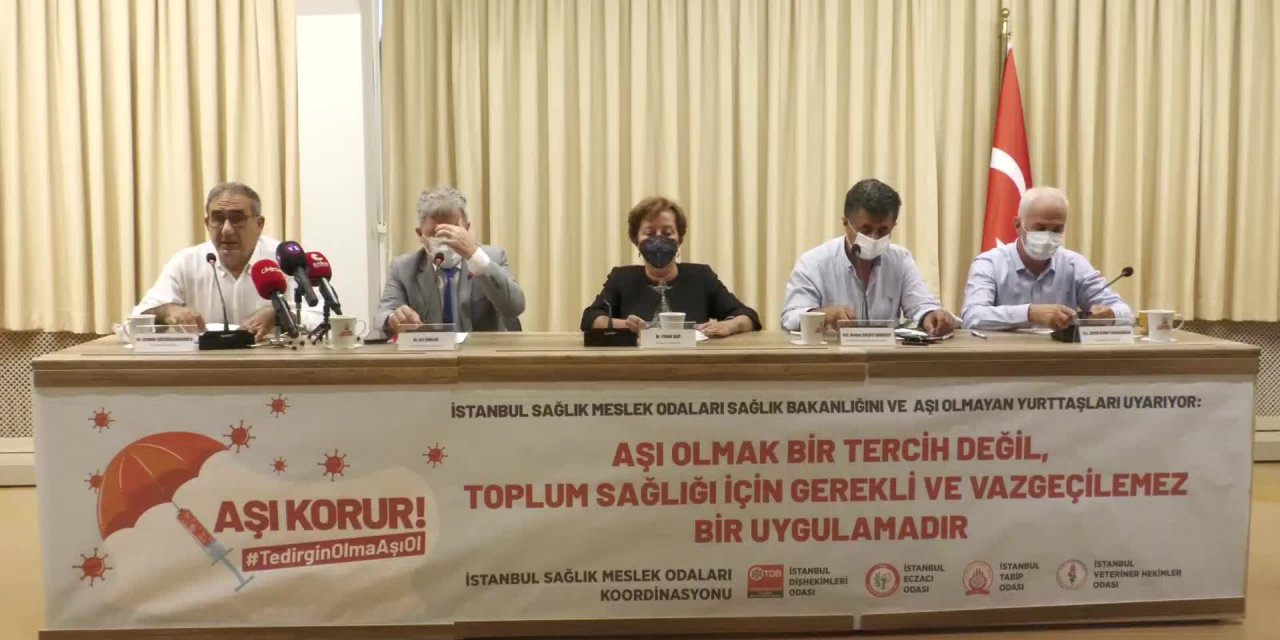 İSTANBUL SAĞLIK MESLEK ODALARINDAN 'AŞI' ÇAĞRISI: "AŞI BİR TERCİH DEĞİL, TOPLUM SAĞLIĞI İÇİN VAZGEÇİLMEZDİR"