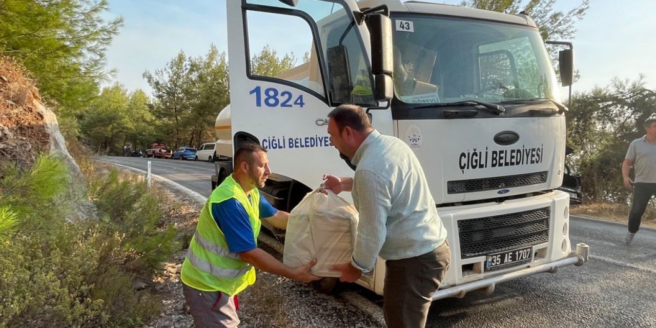 BAŞKAN GÜMRÜKÇÜ YANGIN BÖLGESİNDE