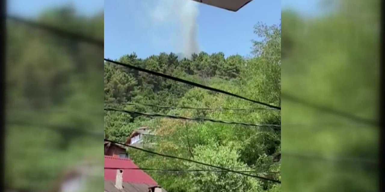 İSTANUL VALİLİĞİ: BEYKOZ'DA 300 METREKARELİK ÖRTÜ YANDI