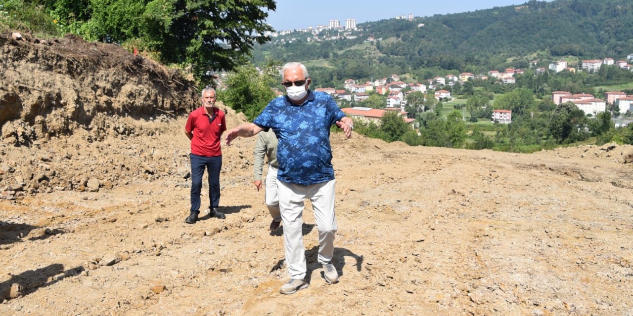 KARADENİZ EREĞLİ BELEDİYE BAŞKANI POSBIYIK, ALTERNATİF YOL ÇALIŞMALARINI İNCELEDİ