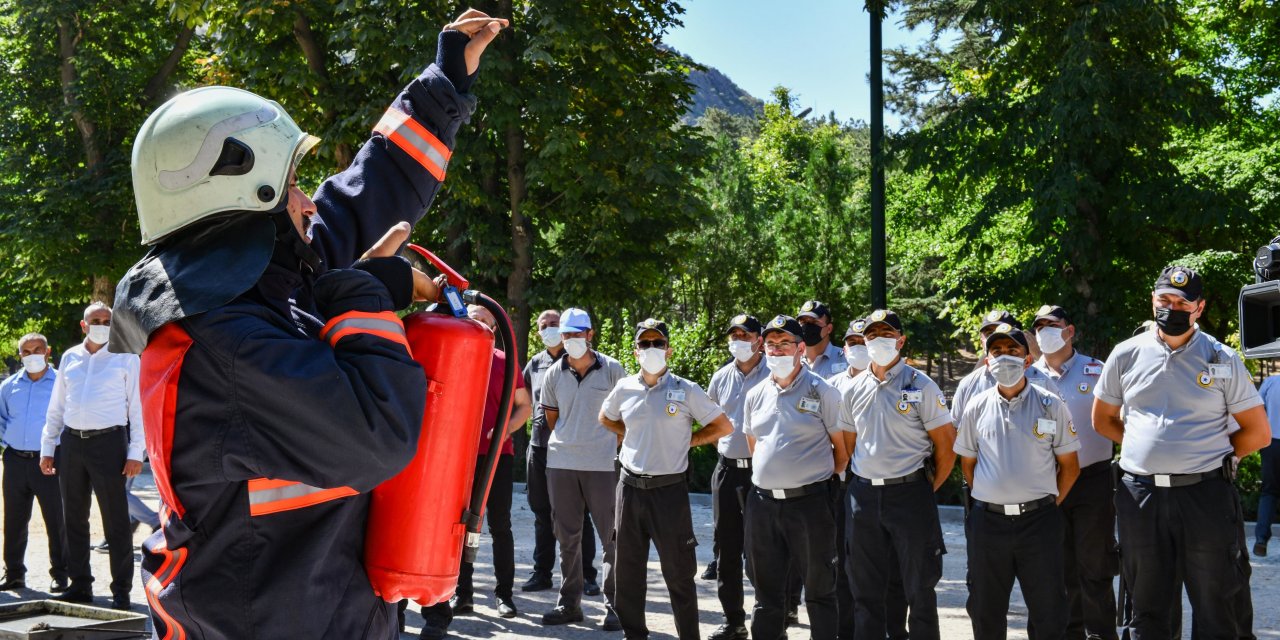 ANKARA İTFAİYESİ’NDEN ANFA PERSONELİNE YANGIN EĞİTİMİ
