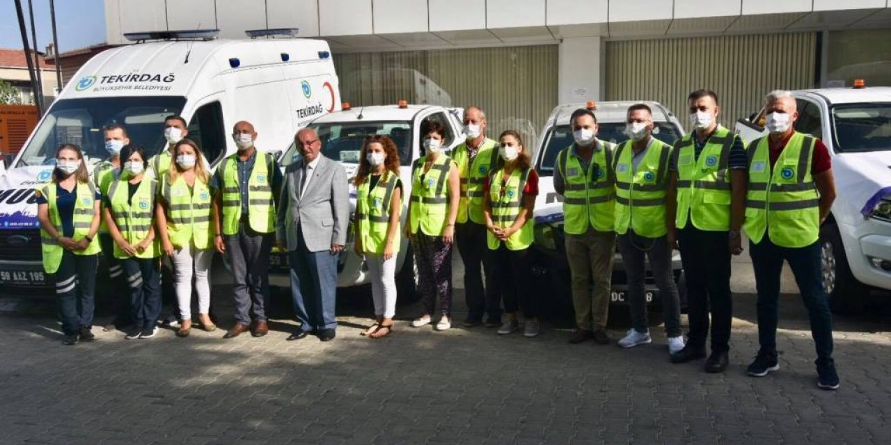TEKİRDAĞ BÜYÜKŞEHİR BELEDİYESİ'NDEN MUĞLA'YA SAĞLIK EKİBİ DESTEĞİ