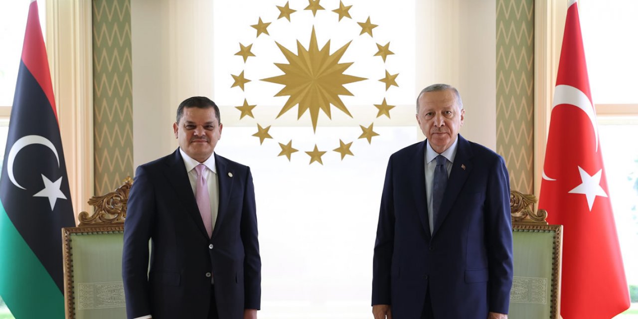 CUMHURBAŞKANI ERDOĞAN, LİBYA BAŞBAKANI DİBEYBE'Yİ KABUL ETTİ