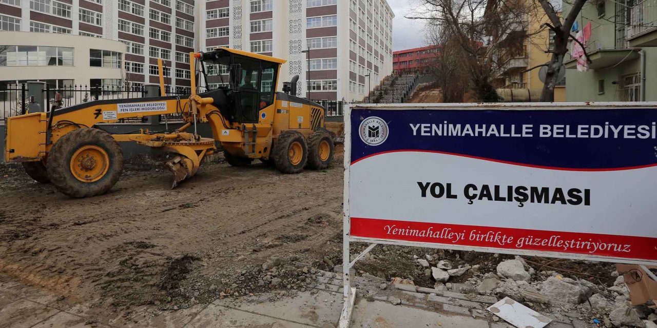 YENİMAHALLE BELEDİYESİ, ALTYAPI ÇALIŞMALARINI ARALIKSIZ SÜRDÜRÜYOR